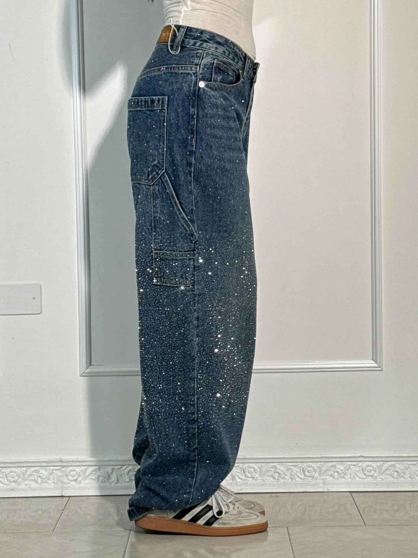 Sabrina | Jeans Balloon Larghe con Dettagli Brillanti 2