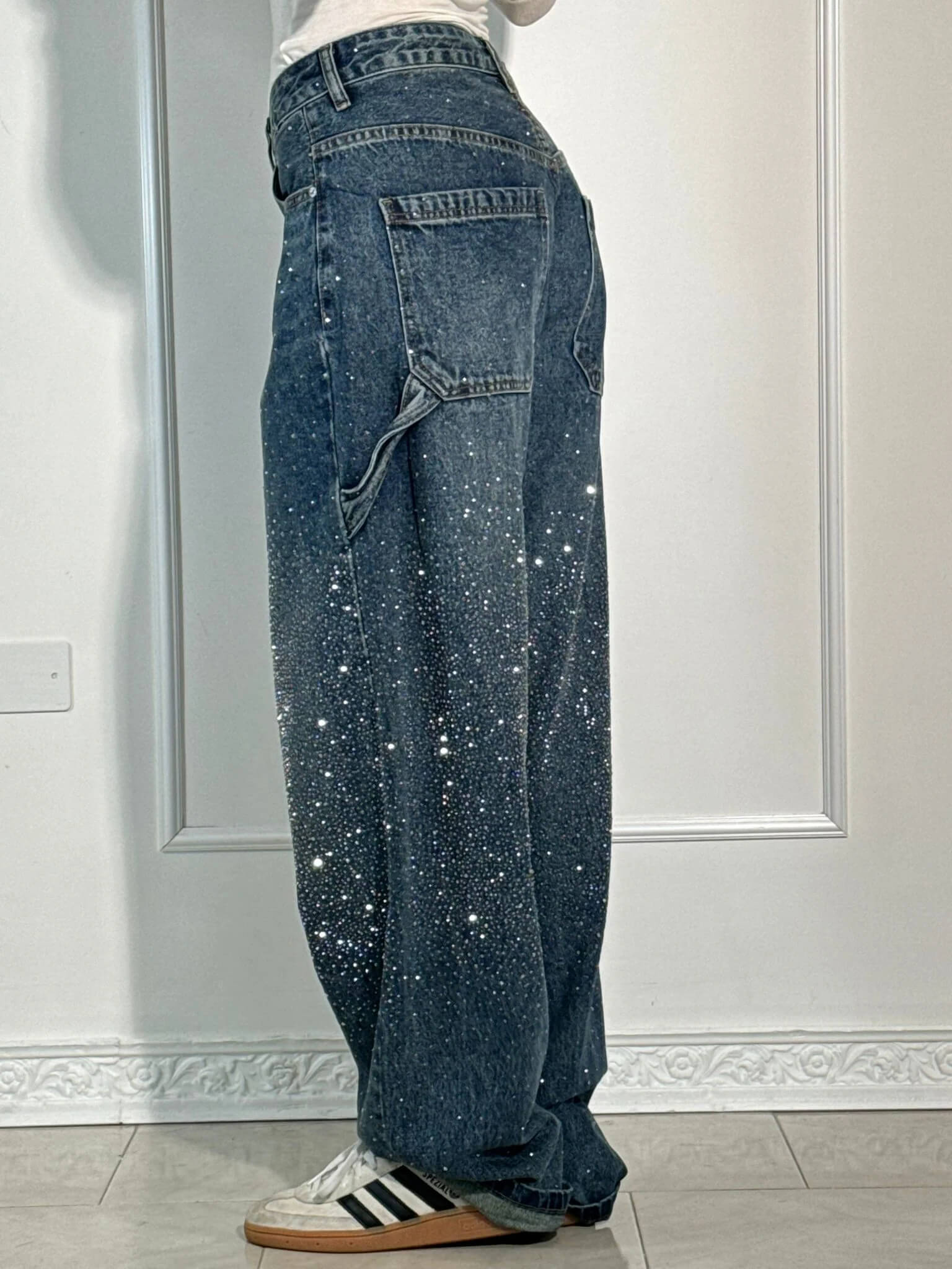 Sabrina | Jeans Balloon Larghe con Dettagli Brillanti 3
