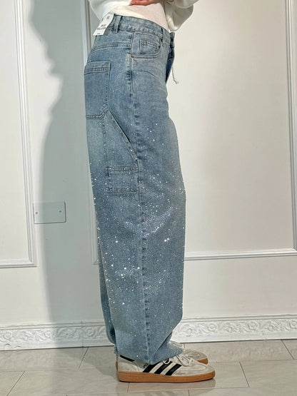 Sabrina | Jeans Balloon Larghe con Dettagli Brillanti 7