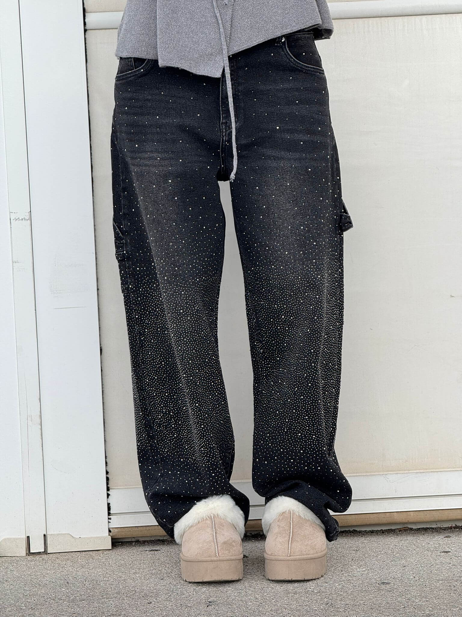 Sabrina | Jeans Balloon Larghe con Dettagli Brillanti 9