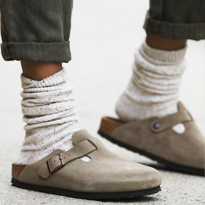 Sandali/ciabatte unisex in pelle di alta qualità 7