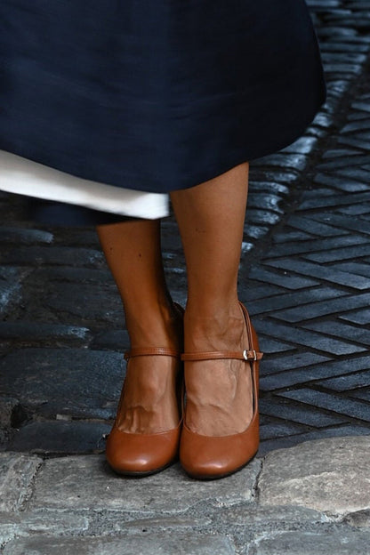 Sandali da donna | Tacco basso e grosso | Cinturino regolabile con fibbia | Stile estivo per tutti i giorni 2