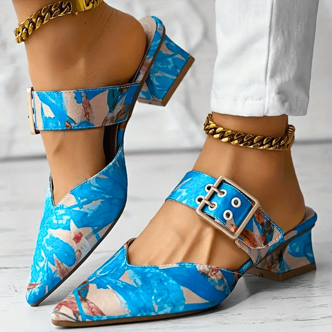 Scarpe con tacco da donna, design elegante e di tendenza, comode e raffinate, perfette per feste e occasioni speciali. 2