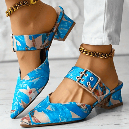 Scarpe con tacco da donna, design elegante e di tendenza, comode e raffinate, perfette per feste e occasioni speciali. 2