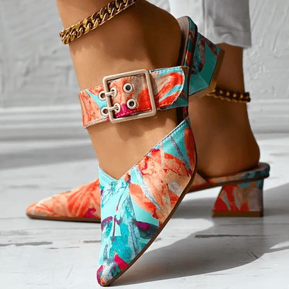 Scarpe con tacco da donna, design elegante e di tendenza, comode e raffinate, perfette per feste e occasioni speciali. 4