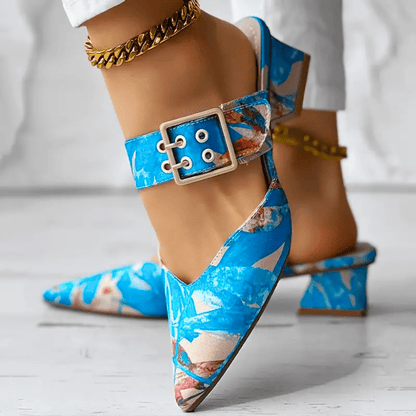 Scarpe con tacco da donna, design elegante e di tendenza, comode e raffinate, perfette per feste e occasioni speciali. 6