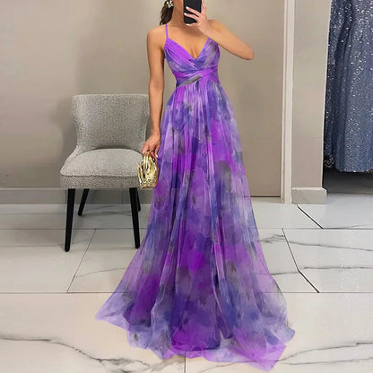 Soleil Elegante | Abito Donna Scollo a V con Gonna Fluida 11