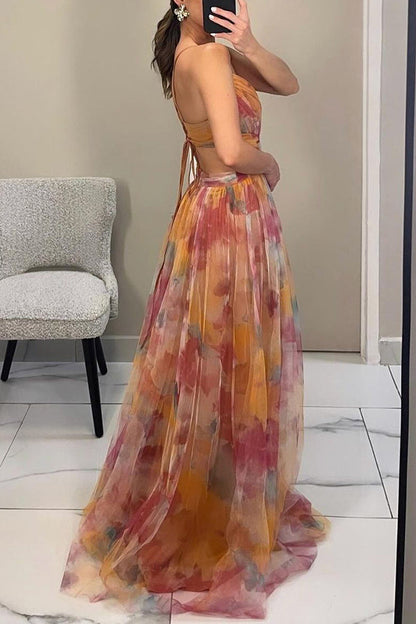 Soleil Elegante | Abito Donna Scollo a V con Gonna Fluida 5