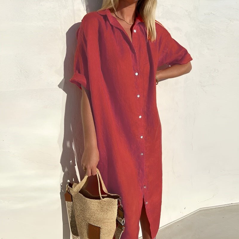 Soleil | Abito Chemisier Estivo Donna in Cotone Traspirante 1