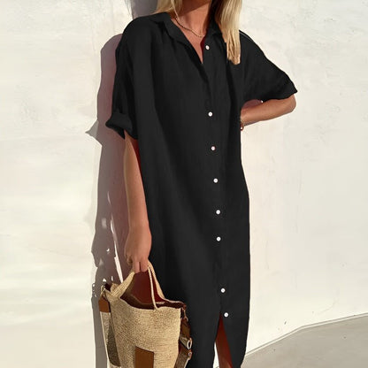 Soleil | Abito Chemisier Estivo Donna in Cotone Traspirante 2