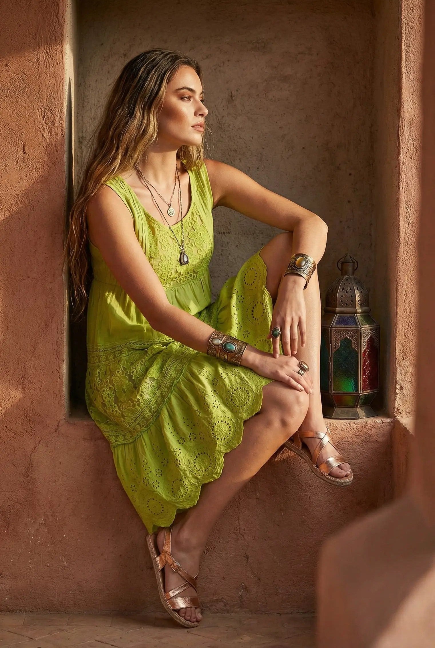 Soleil | Abito Elegante in Pizzo Sangallo per Cerimonia Donna 4