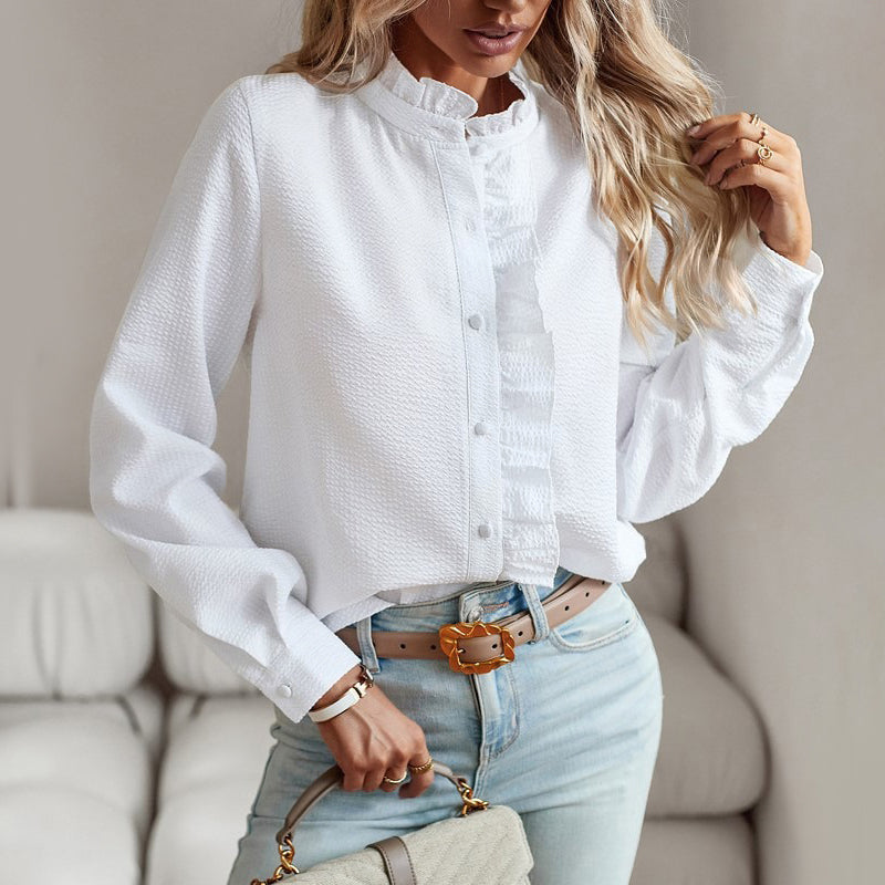 Valentina Elegante | Camicia Donna con Volant Leggera 1