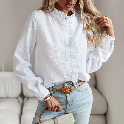 Valentina Elegante | Camicia Donna con Volant Leggera 1