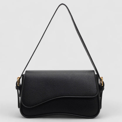 Zoëy | Elegante borsa a mano ondulata realizzata in pregiata pelle vegana 0