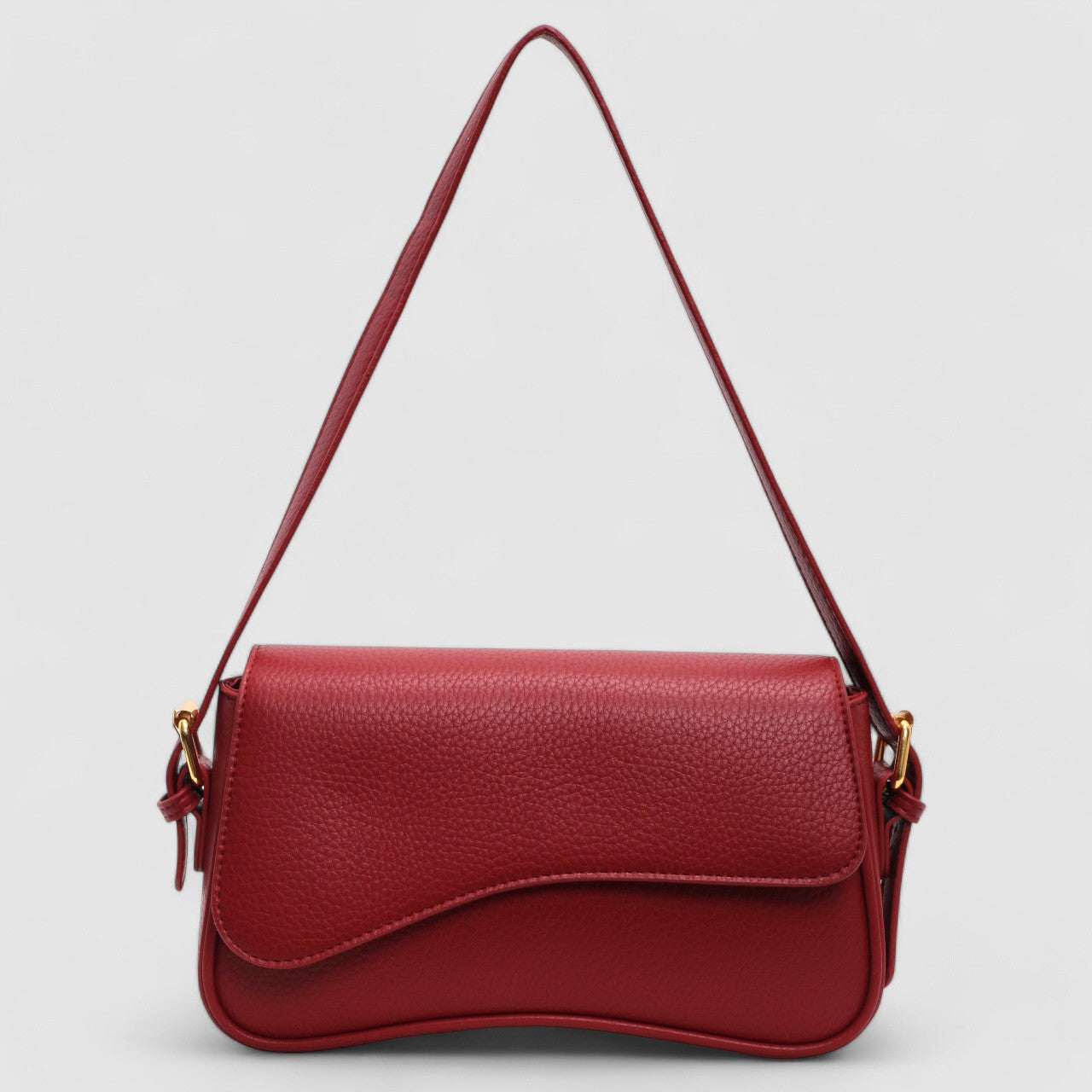 Zoëy | Elegante borsa a mano ondulata realizzata in pregiata pelle vegana 2