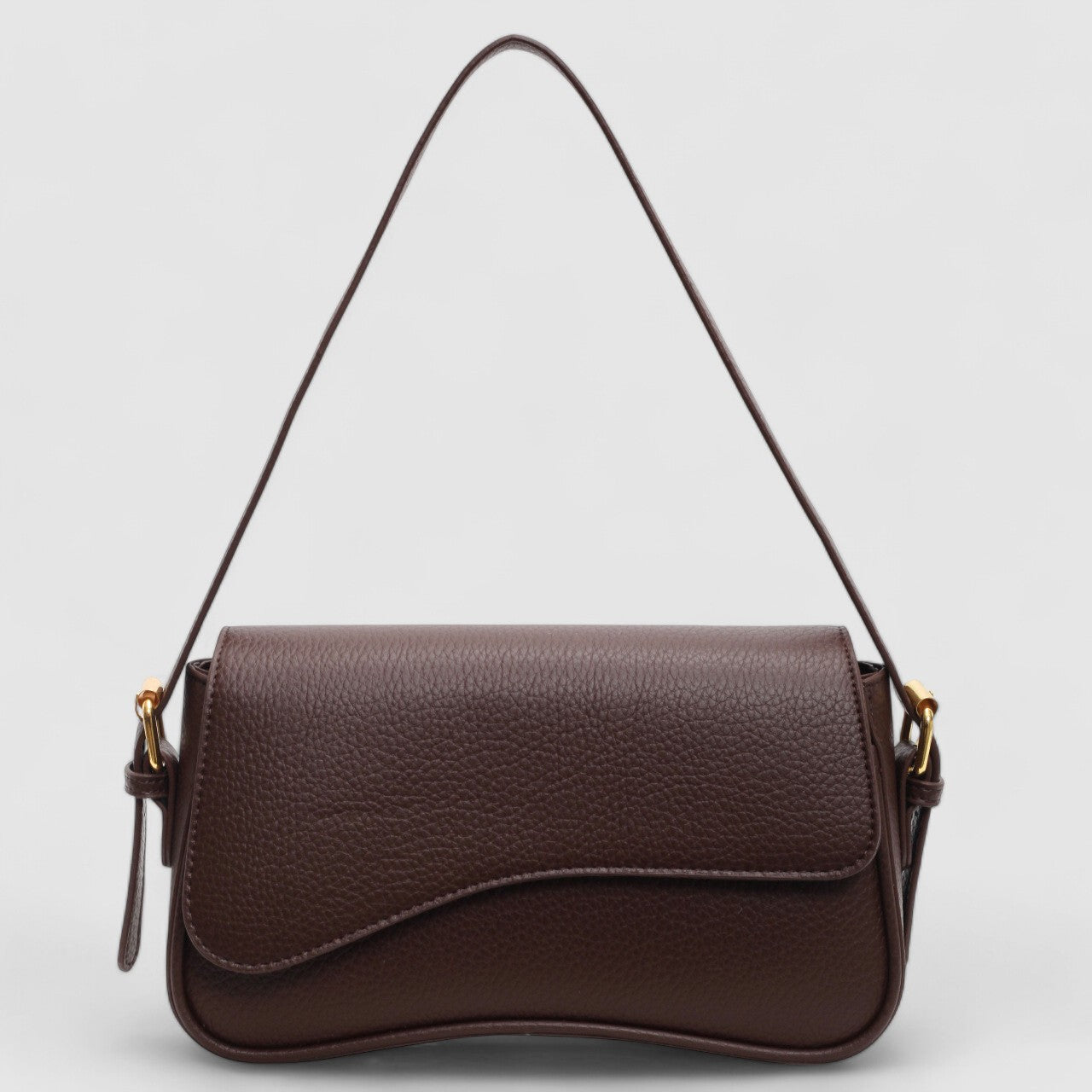 Zoëy | Elegante borsa a mano ondulata realizzata in pregiata pelle vegana 3