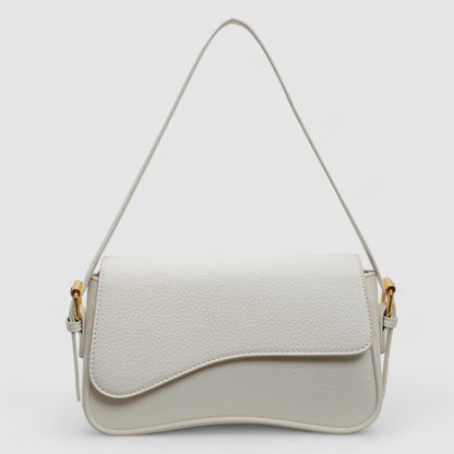 Zoëy | Elegante borsa a mano ondulata realizzata in pregiata pelle vegana 4